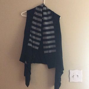 Black and Grey Vest